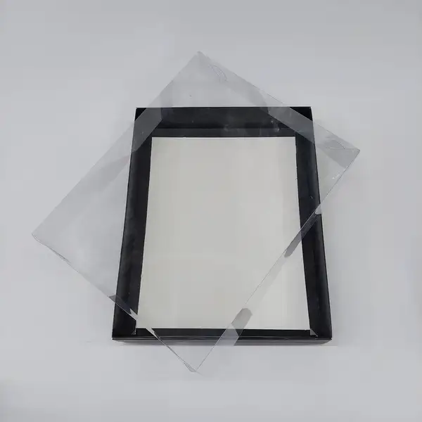33x26x5 Siyah Altı Kartonlu Asetat Kutu