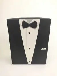 33x26x8 Siyah Damat Figürlü Komple Kutu - Görsel 1