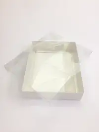 33x26x8 Beyaz Altı Kartonlu Asetat Kutu - Görsel 1