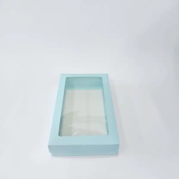 25x15x5  Pencereli Mavi Kutu