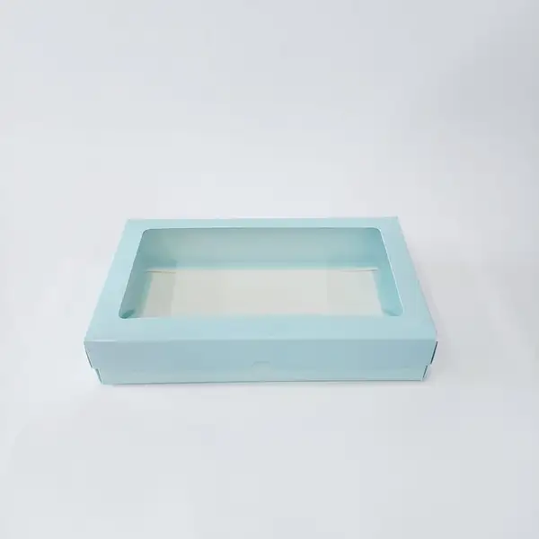 25x15x5  Pencereli Mavi Kutu