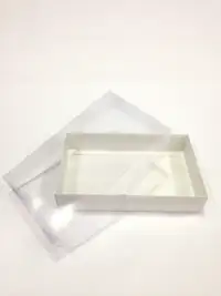 25x15x5 Beyaz Altı Kartonlu Asetat Kutu - Görsel 1