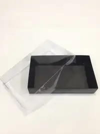 25x15x5 Siyah Altı Kartonlu Asetat Kutu - Görsel 1