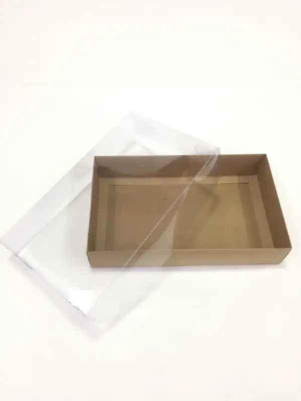 25x15x5 Kraft Altı Kartonlu Asetat Kutu