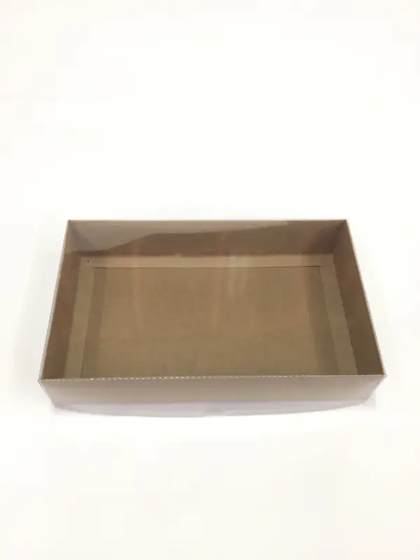 25x15x5 Kraft Altı Kartonlu Asetat Kutu