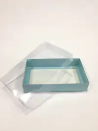 25x15x5 Mavi Altı Kartonlu Asetat Kutu - Görsel 1