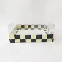 25x25x10 Dama Altı Kartonlu Asetat Kutu - Görsel 1