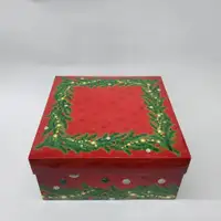 25x25x12 Kırmızı Yılbaşı Kutusu - Görsel 1