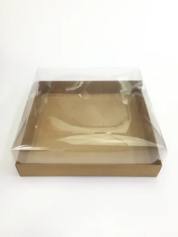 25x25x10 Kraft Altı Kartonlu Asetat Kutu