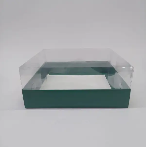 25x25x10 Yeşil Altı Kartonlu Asetat Kutu