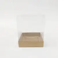 12x12x15 Kraft Altı Kartonlu Asetat Kutu - Görsel 1