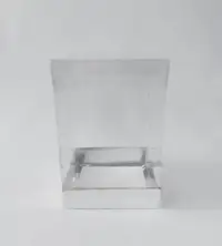 20x20x30 Gümüş Altı Kartonlu Asetat Kutu - Görsel 1