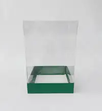 20x20x30 Yeşil  Altı Kartonlu Asetat Kutu - Görsel 1