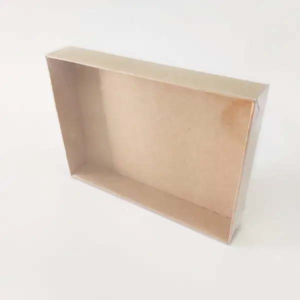 15x11x3 Kraft Altı Kartonlu Asetat Kutu