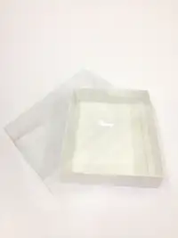 25x20x5 Beyaz Altı Kartonlu Asetat Kutu - Görsel 1
