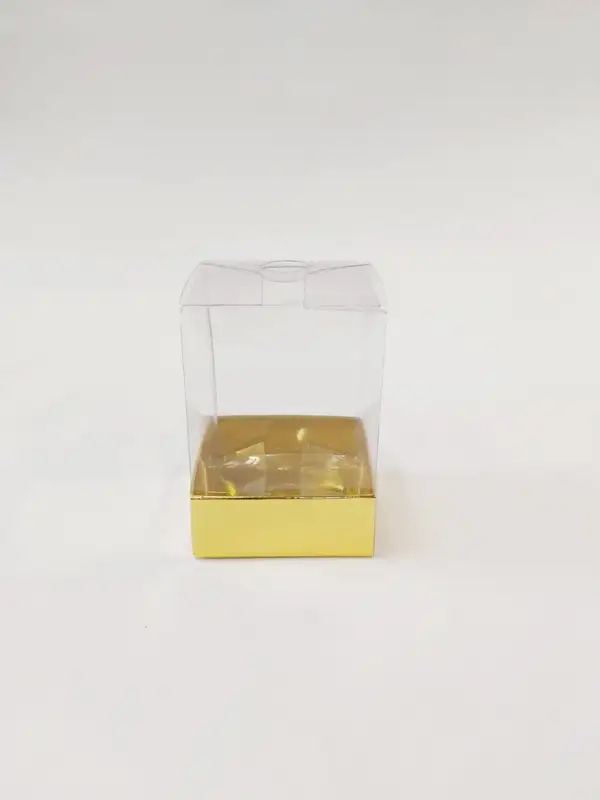 6x6x12 Altın Altı Kartonlu Asetat Kutu