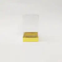 9x9x15 Altın Altı Kartonlu Asetat Kutu - Görsel 1