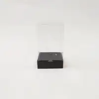 9x9x15 Siyah Altı Kartonlu Asetat Kutu - Görsel 1