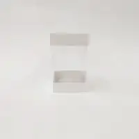9x9x15 Beyaz Alt Üst Kartonlu Asetat Kutu - Görsel 1