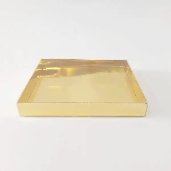 18x16x3 Altın Altı Kartonlu Asetat Kutu