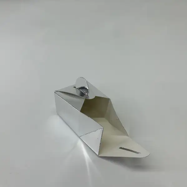 5x4.5x3.5 Gümüş Tekli Lokum Kutusu