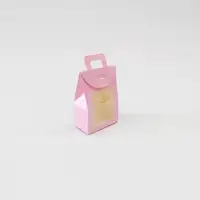 11x7x4 Pembe Mini Kağıt Çanta - Görsel 2