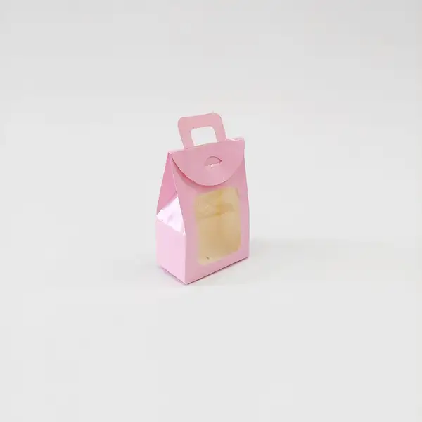 11x7x4 Pembe Mini Kağıt Çanta
