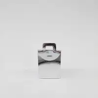 11x7x4 Gümüş Mini Kağıt Çanta - Görsel 1