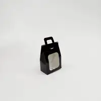 11x7x4 Siyah Mini Kağıt Çanta - Görsel 2