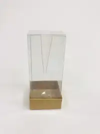 5x5x15 Kraft Altı Kartonlu Asetat Kutu - Görsel 1