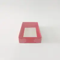 15x9x3 Kırmızı Altı Kartonlu Asetat Kutu - Görsel 1