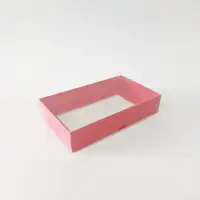 15x9x3 Kırmızı Altı Kartonlu Asetat Kutu - Görsel 2