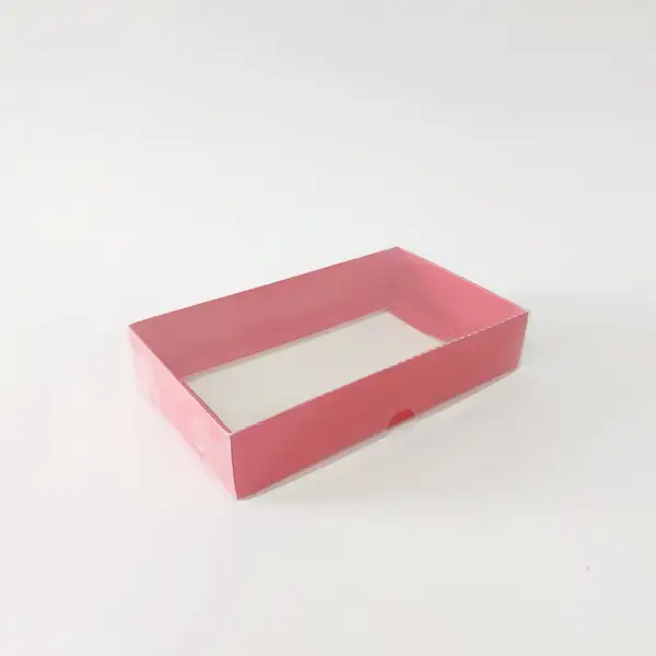 15x9x3 Kırmızı Altı Kartonlu Asetat Kutu
