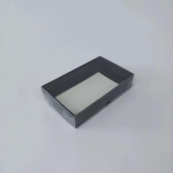 15x9x3 Siyah Altı Kartonlu Asetat Kutu