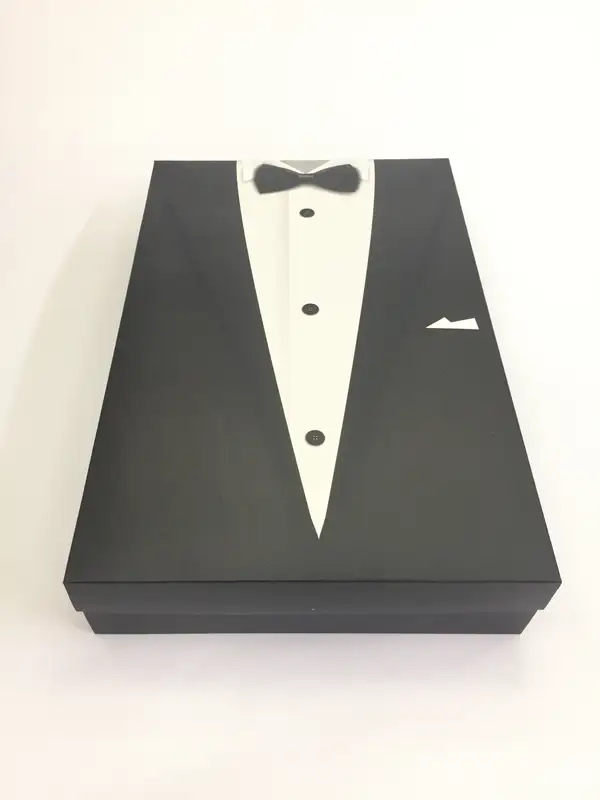 40x26x8 Siyah Damat Figürlü Komple Kutu