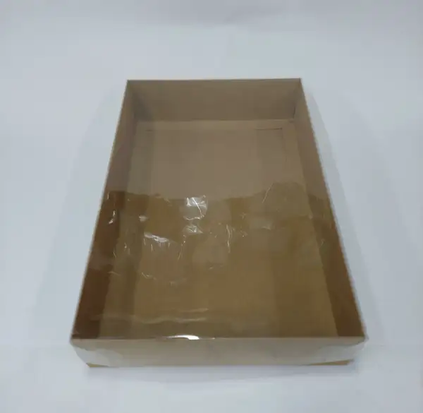 40x26x8 Kraft Altı Kartonlu Asetat Kutu