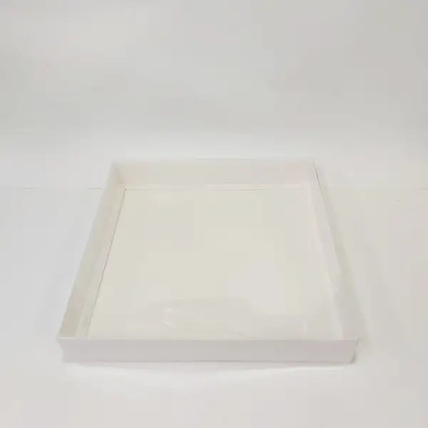 35x35x5 Beyaz Altı Kartonlu Asetat Kutu