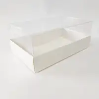25x15x10 Beyaz Altı Kartonlu Asetat Kutu - Görsel 1