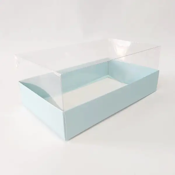 25x15x10 Mavi Altı Kartonlu Asetat Kutu
