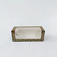 8x8x21 Altın Yaldızlı Siyah Kutu - Görsel 2