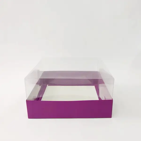 20x20x10 Mor Altı Kartonlu Asetat Kutu