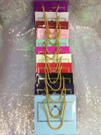 18x15x7 Bordo Altın Yaldızlı Karton Çanta - Görsel 4