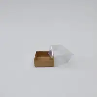 7x7x4 Kraft Altı Kartonlu Asetat Kutu - Görsel 2