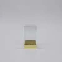 5.5x5.5x11 Altın Altı Kartonlu Asetat Kutu - Görsel 1