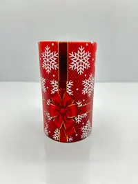 13x7 Kırmızı Yılbaşı Silindir Kutu - Görsel 2